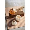 Mud Pie Ceramic Pumpkin Candle, White, 7 3/4 oz