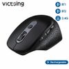 VicTsing Bluetooth Rechargeable Wireless Mouse with USB Receiver and Thumb Wheel