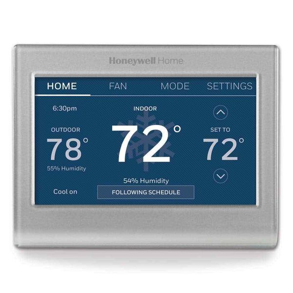 Wi-Fi Smart Color 7-Day Programmable Smart Thermostat w/Color-Changing Touchscre