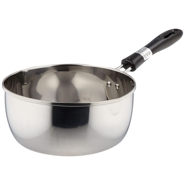 Pearl Metal HB-6349 Round Heating Pot, 7.1 inches (18 cm), Stainless Steel, Induction Compatible, Kitchen Mate