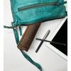 RUSTIC TOWN Leather Pencil Pouch - Zippered Pen Case for Work & Office (Brown)