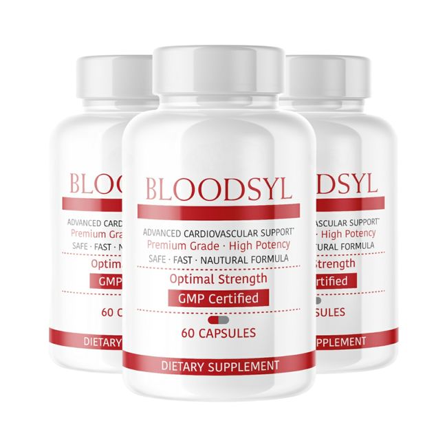 3-Pack Bloodsyl Advanced Cardiovascular Support Supplement - 180 Capsules