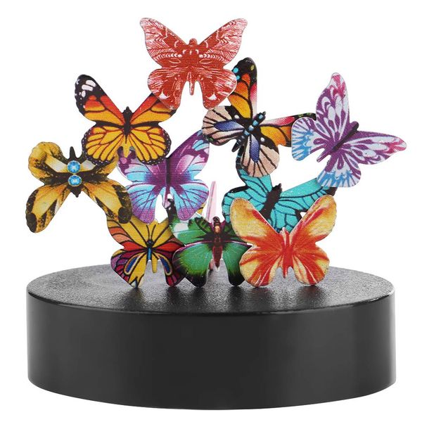 Magnetic Sculpture, Magnetic Desk Toy, Magnetic Art Sculptures, Desk Model Decoration Toy Storage for Teens(Butterfly)