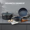 Induction Cookware Set 6-Piece, Stackable Kitchen Cooking Pots Set, 6Qt 4.8Qt &