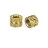 TOP-VIGOR 50Pcs Threaded Insert Knurled Nuts, M3 x 4mm x 5mm OD Brass Female Thread Knurled Nuts, Embedment Nut Insert for 3D Printer