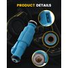 OCPTY High Performance Fuel Injector, 8pcs 4 Holes Replacement, Compatible with 0280155715, Blue