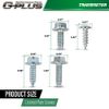License Plate Screws (100 each/8 different) for Auto Dealers - Bulk quantity