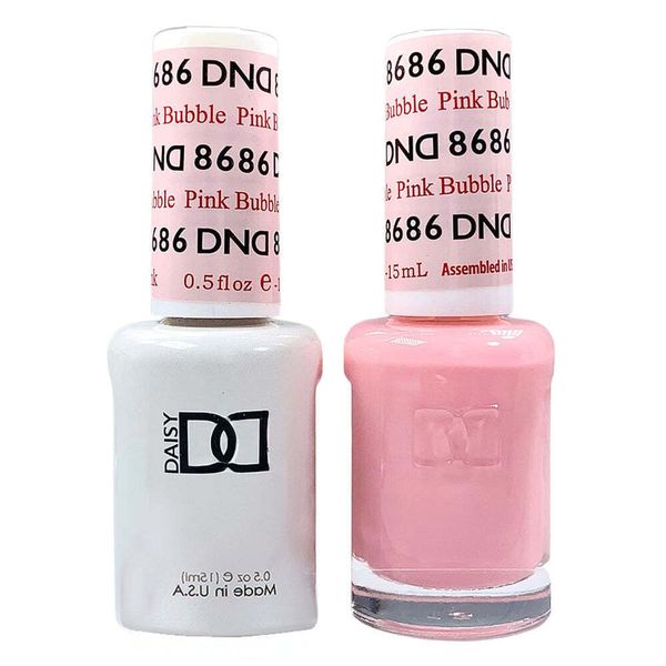 DND Set - Gel Polish and Nail Polish, Bubble Pink #8686