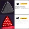 NWpangu Car Rear Brake Light LED High Position 3rd Brake Stop Light Flash Warning Light, Black Shell, 3 Lighting Modes.