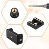 Jeffdad 100 Pcs M3 Threaded Insert, M3x4x5mm Heat Seat Inserts, 3D Printing Knurled Brass Insert Nuts for Plastic