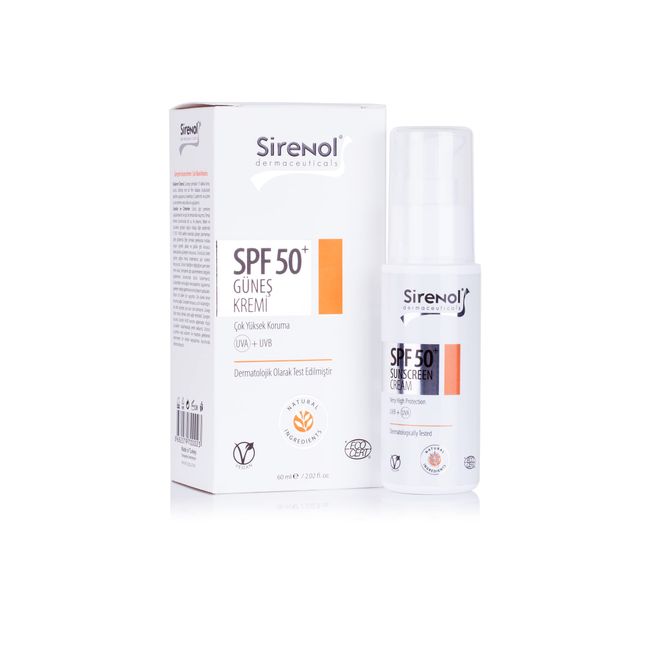 Sirenol-Natural Cadı Fındığı SPF50 Güneş Kremi