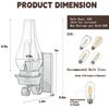 LightInTheBox Rustic Wall Sconce Vintage Farmhouse Wall Light Fixtures Industrial Glass Wall Lamp for Cabin Bedroom Living Room Hallway Fireplace (1PCS)