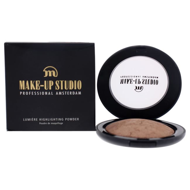 Make-Up Studio Professional Make-Up Lumiere Highlighting Face Powder - Highly Pigmented Shimmer Powder - Guarantees The Ultimate Glow - Shapes Your Face - Easy To Apply - Champagne Halo - 0.25 Oz