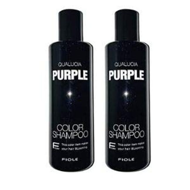 FIOLE FIORE QUORCIA Color Shampoo, Purple, 8.5 fl oz (250 ml), Set of 2