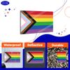 GEEKBEAR Progress Pride Rainbow Flag Magnet (2 Pack)
