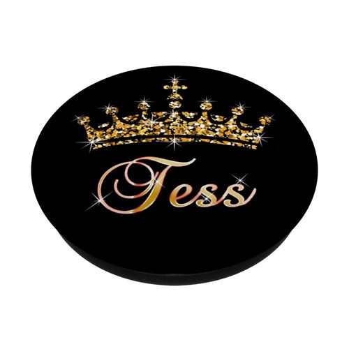 Tess Name Crown Queen Princess Royal Design - Tess PopSockets Grip and Stand for Phones and Tablets
