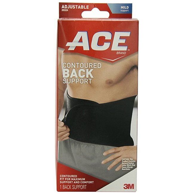 ACE Contoured Back Support, Mild (2 Pack)