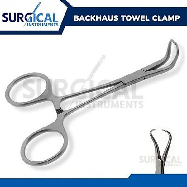 BACKHAUS TOWEL Clamp Forceps 5.5" Surgical Veterinary Stainless German Grade