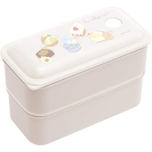 San-X KA17402 Sumikko Gurashi Lunch Market, Fluffy 2-Tier Lunch Box