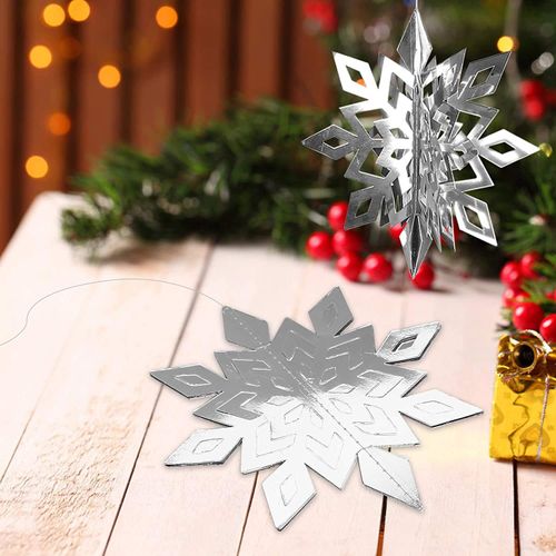 ZOYUBS Christmas 3D Snowflake Christmas Garland, Snowflake Paper, Christmas Garland, Snowflake Decoration, Christmas Ornament, Snowflake Garland, 3D Snowflake Garland, Snowflake, Winter, Snow Decoration, Christmas Decoration, Christmas Decoration, Christm