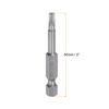 uxcell 10 Pcs T20 Magnetic Security Star 5 Point Driver Bit 1/4" Hex Shank 2" Length