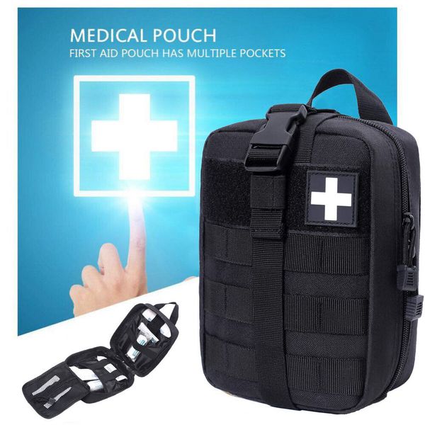 Tactical First Aid Kit Medical Molle Rip Away EMT IFAK Survival Emergency Bag