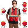 A-KSAFETY Red High Vis Vest