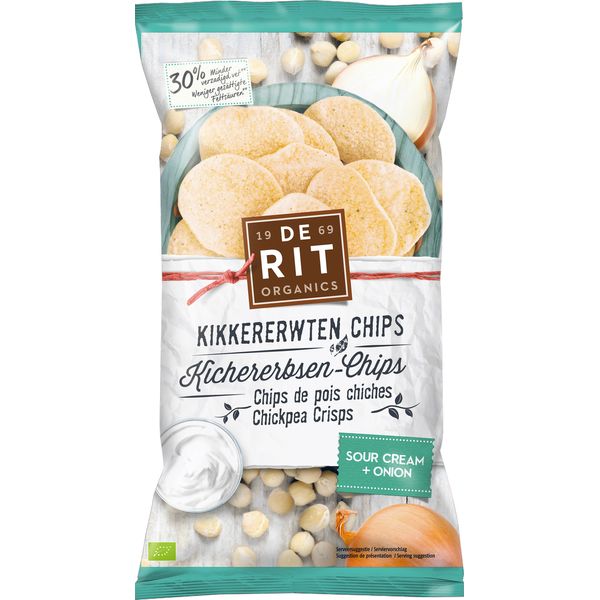 De Rit Kichererbsen Chips Sour Cream Onion 75g