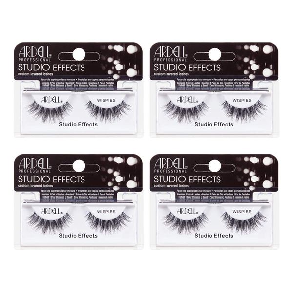 Ardell Studio Effects Wispies Black, 4 Pack