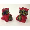 Shisa Figurine Amulet Shisa Compact Red