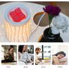 Starry Night Aroma Diffuser Ceramic Wax Warmer With Gift Box 2 Bulbs Included
