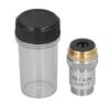 Raguso 10X Microscope Lens Objective Lens Replacement 20.2mm Interface High Light Transmittance with Spring Device for Biological Microscopes