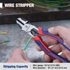 WORKPRO Diagonal Cutting Pliers with Wire Stripper, 200mm Heavy Duty Cr-V Wire Cutters, Multi-Function High Leverage Side Cutters Industrial Pliers