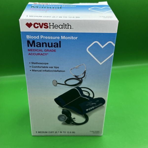 CVS Health Blood Pressure Monitor Stethoscope Manual Medical Grade Accuracy