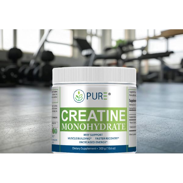 PURE Creatine Monohydrate (60 servings) Power Up Your Performance, Body & Mind!