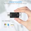 LEIZHAN Memory Card Reader, SD/MicroSD/USB Multi-Card Reader, Ultra High Speed Data Transfer, Compatible with OTG SD/Micro SD Card, Multifunctional, 3-in-1 Type-C, Micro USB Connection, Compatible