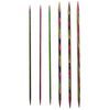 KnitPro 15 cm x 4 mm Symfonie Double Pointed Needles, Multi-Color