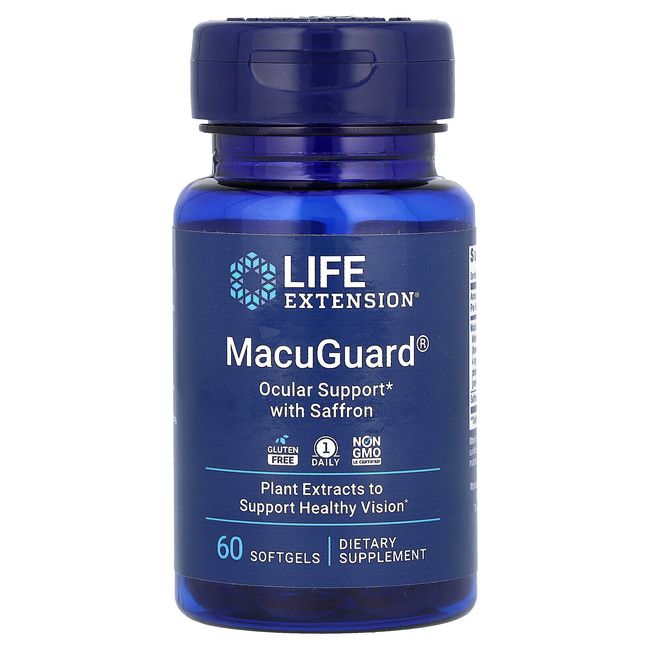 MacuGuard, Ocular Support with Saffron, 60 Softgels