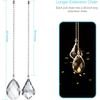 Ceiling Fan Pull Chains, Premium 20-Inch Extension Chains for Ceiling Fans 2Pcs