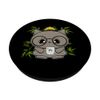 Construction Worker Cat Anime Feline Bubble Tea PopSockets Swappable PopGrip
