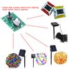 2Pcs Solar Lamp Circuit Board,Solar Lamp String Controller Module,Light Control Switch with 8 Kinds Light Mode and Switch 1 2V