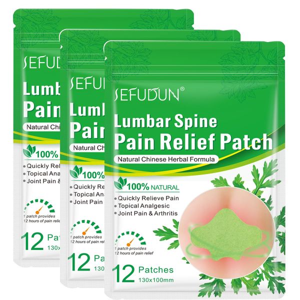 36PCS Pain Relief Patches,Heat Patches Back Relieve Pain in Minutes, Back Patches for Pain Relief for Arthritis,Relieves Muscle Soreness in Back, Neck, Shoulder-Adhesive Heat Pads Plaster