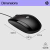 HP X500 Wired Mouse - Wired USB Mouse for Windows PC Desktop, Laptop, Mac, Computer, Chromebook Right or Left Hand Use (E5E76AA#ABA)