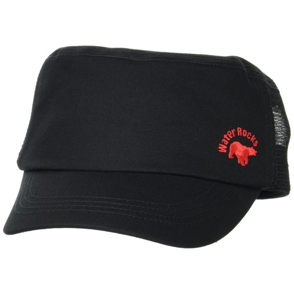 Water Rocks WRCP-S951-01 Mesh Work Cap, Black, Free