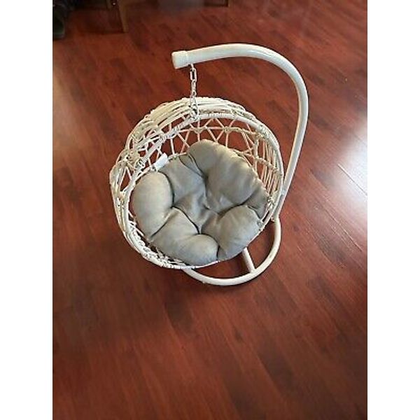 Dog or Cat Hammock Bed Basket Pet Hanging w/ Swing Detachable Stand