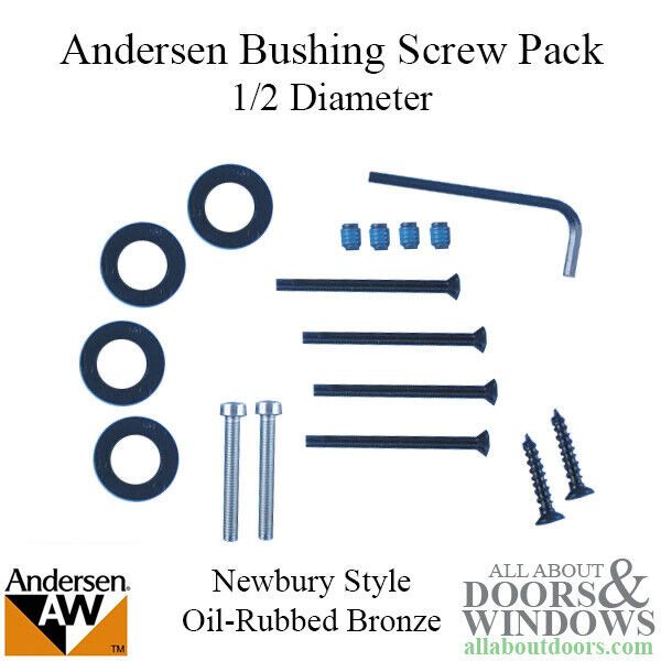 Andersen Bushing Screw Pack For Frenchwood Patio Doors Nylon Bushing Pack