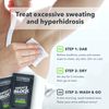 SweatBlock Underarm & Body Antiperspirant Wipes for Men & Women - Clinical Strength for Hyperhidrosis & Sweat Control - Stop Sweating w/up to 7-Day Protection per Wipe - Unscented - Pack of 10 Wipes