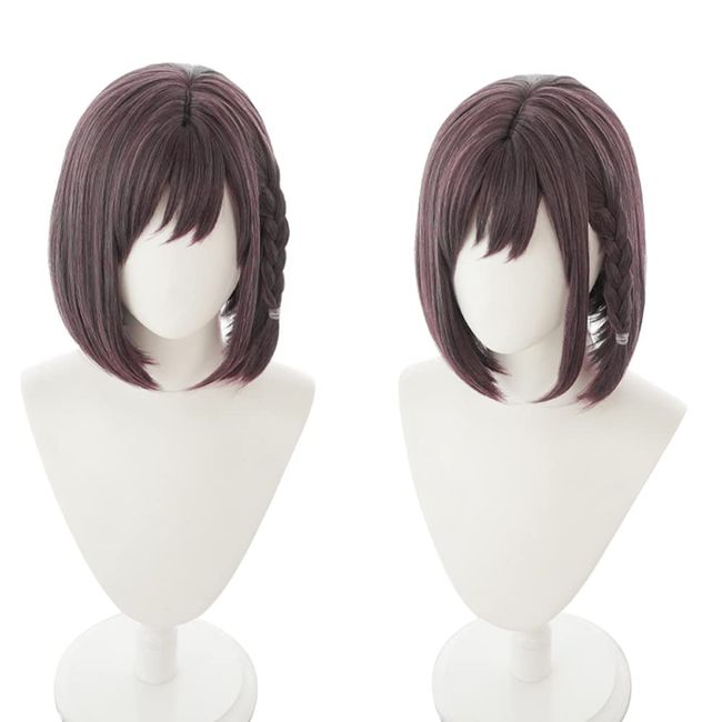 Heat Resistant Cosplay Wig, Second Castle, Shinonome Picture, Party, Disguise, Cosplay Wig + 3 Bonus Items, Includes Net and Hairpin and Memo Pad