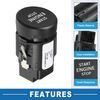 A ABSOPRO Push Button Starter Switch No.5ED905217 Engine Start Stop Switch Button for Skoda Karoq 2018-2021 Black