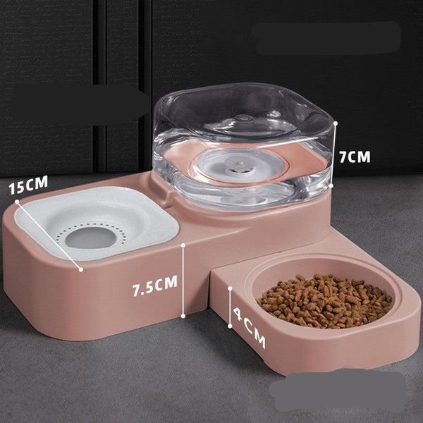 Mobile And Unplugged Automatic Pet Water Dispenser - Pink / 1 Style